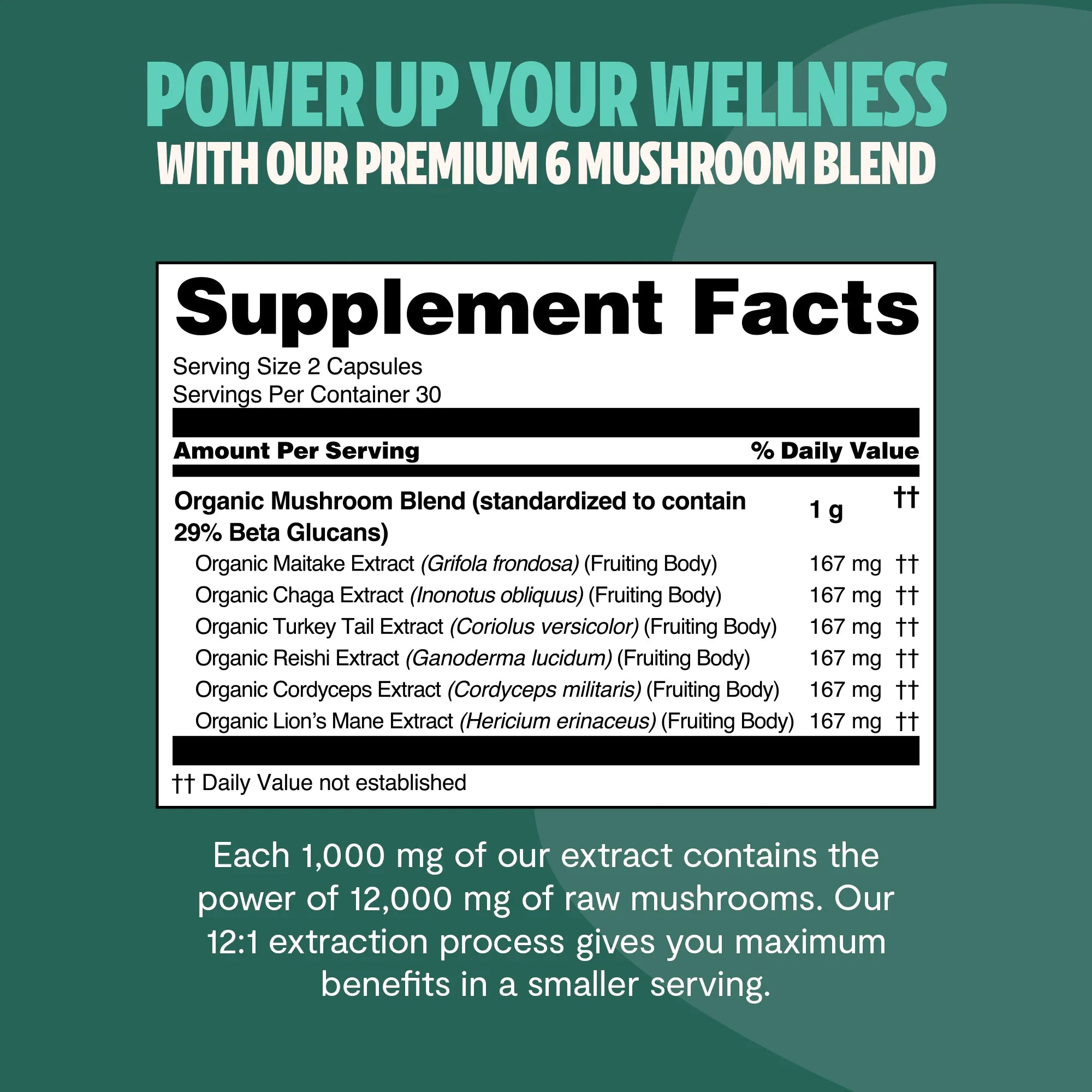 Organic Mushroom Supplement