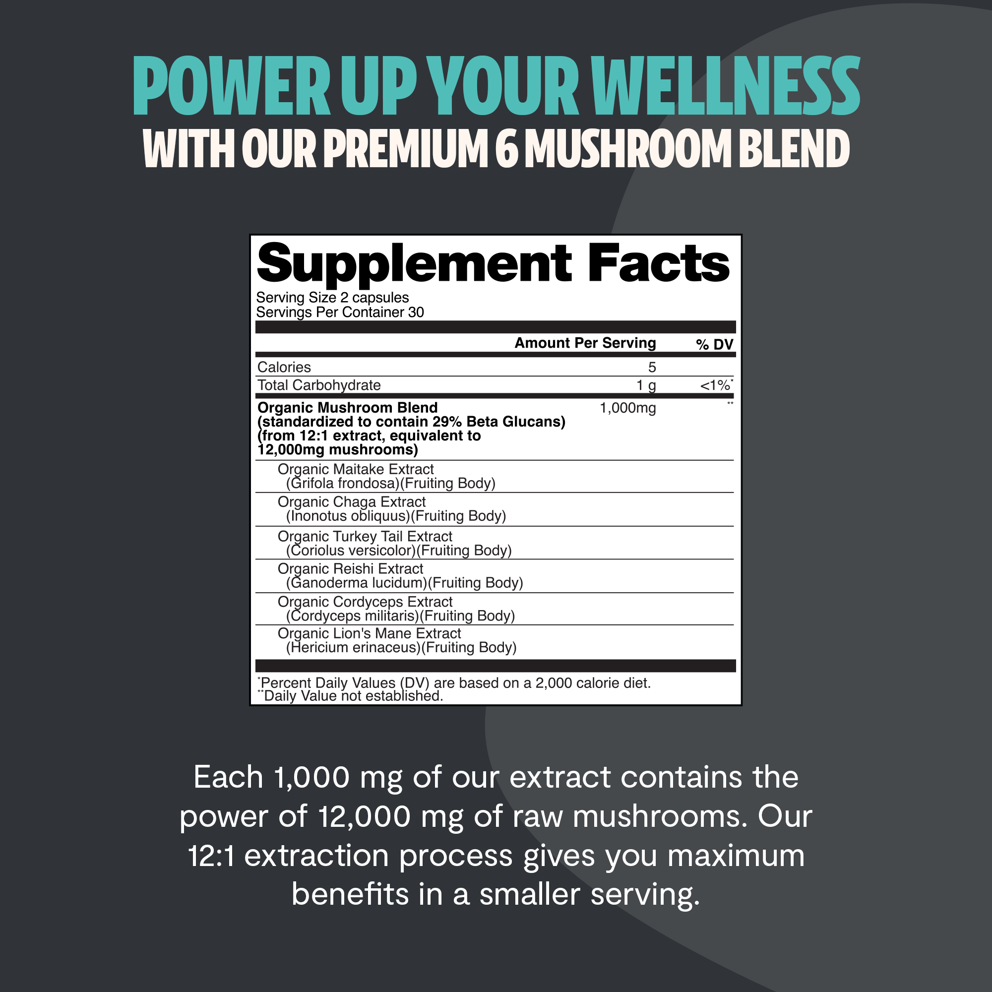 Organic Mushroom Supplement