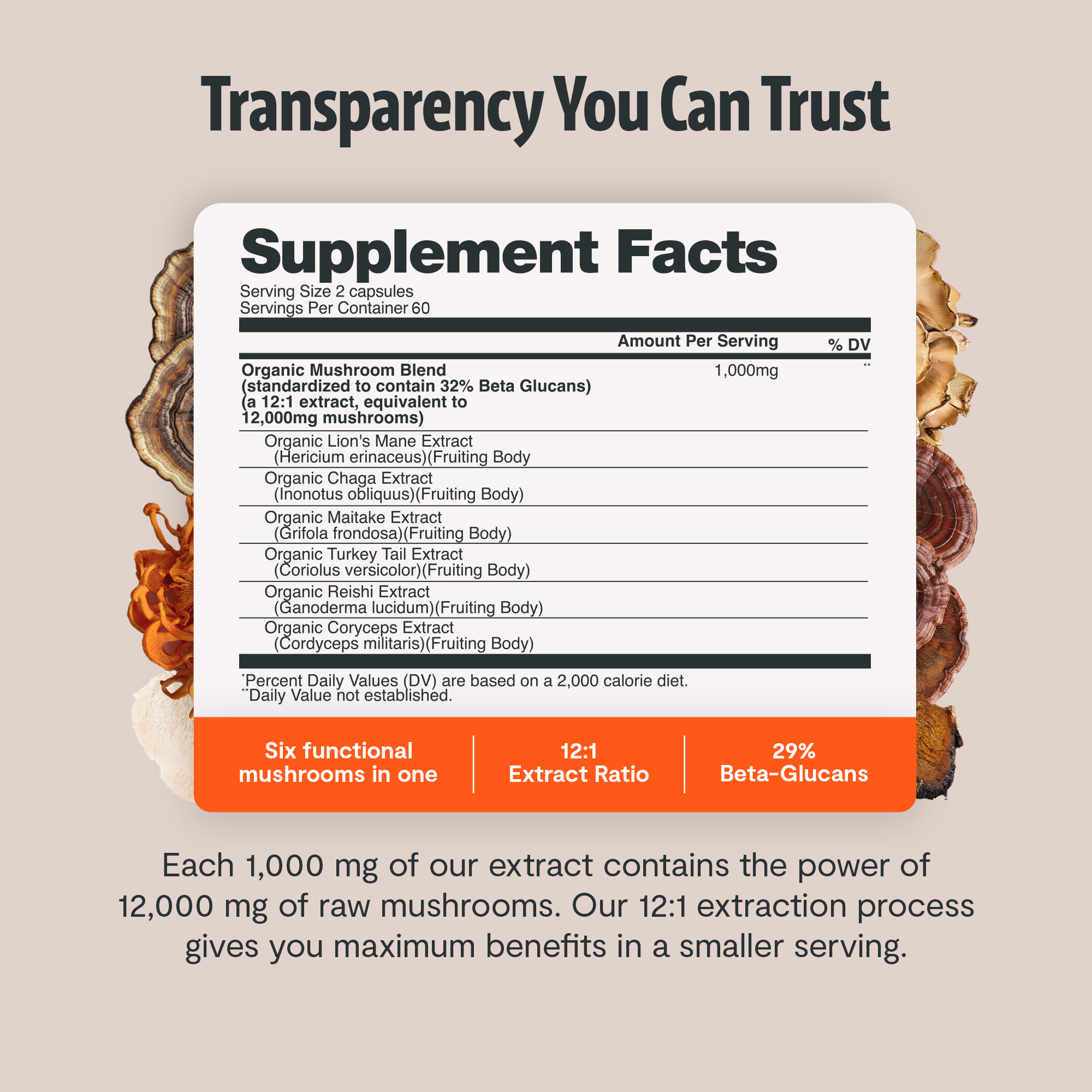 Organic Mushroom Supplement