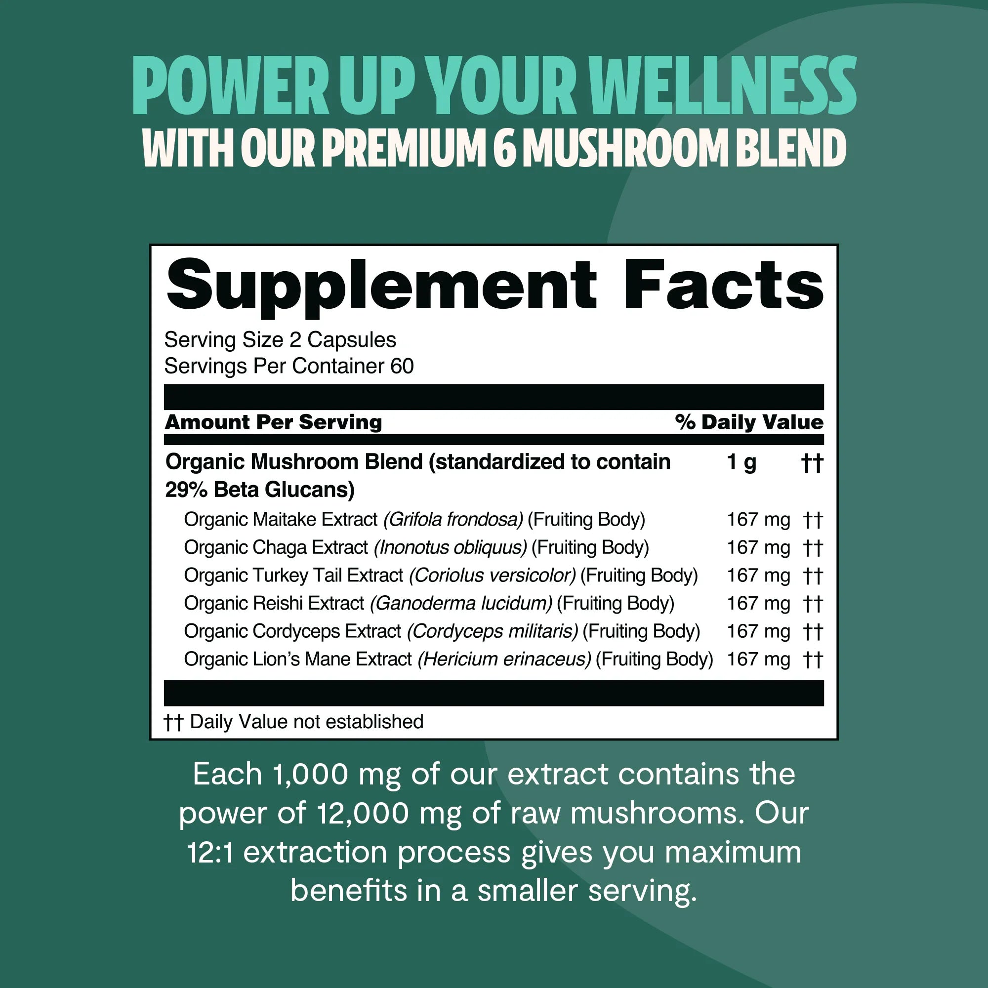 Organic Mushroom Supplement